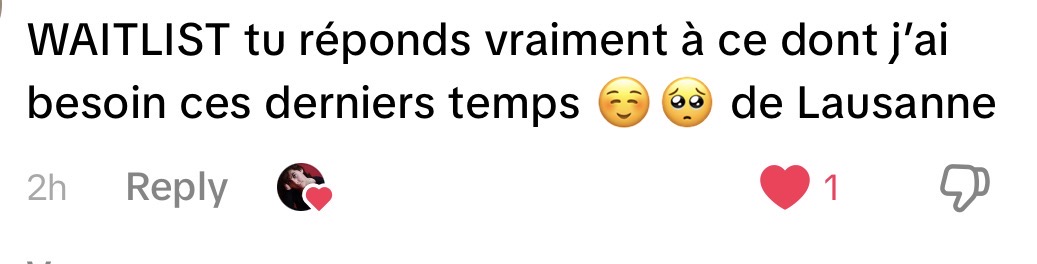Message reçu à propos du social club