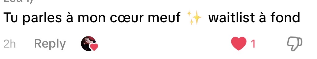 Message reçu à propos du social club