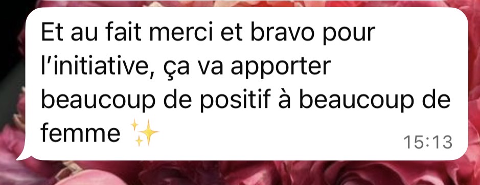 Message reçu à propos du social club