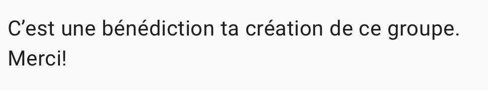 Message reçu à propos du social club