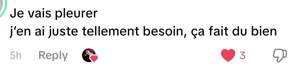 Message reçu à propos du social club